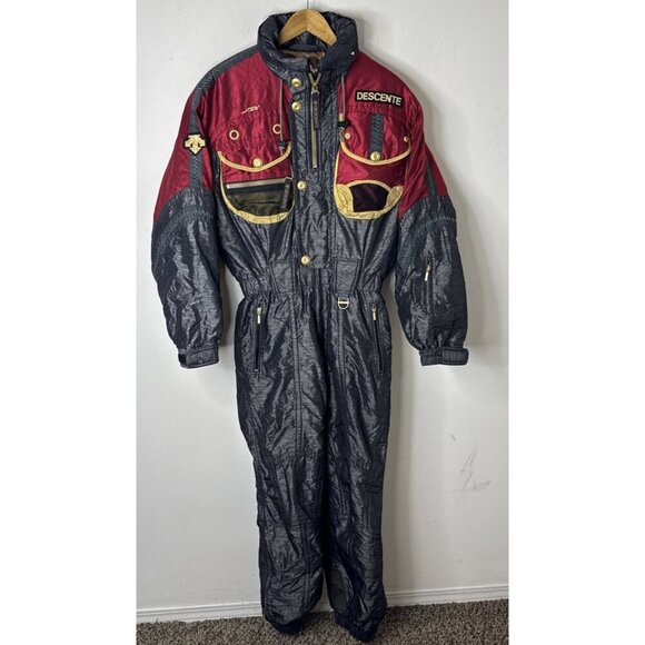 Vintage Descente Ski Suit Men’s Small Suisse Ski Team Official Supplier 80s - Picture 2 of 16